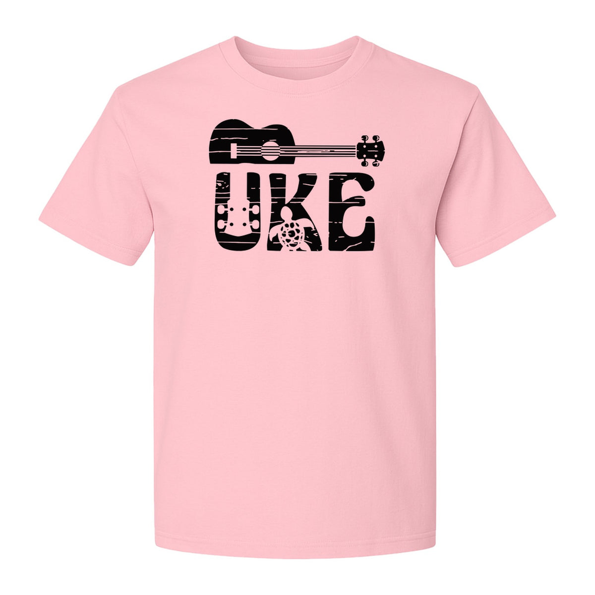 Ukulele T-Shirt, Distressed Uke Instrument Graphic for Musicians and Music Lovers