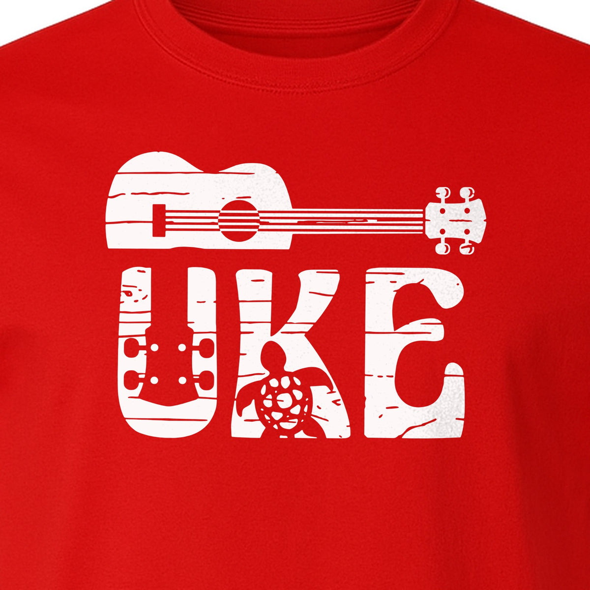Ukulele T-Shirt, Distressed Uke Instrument Graphic for Musicians and Music Lovers