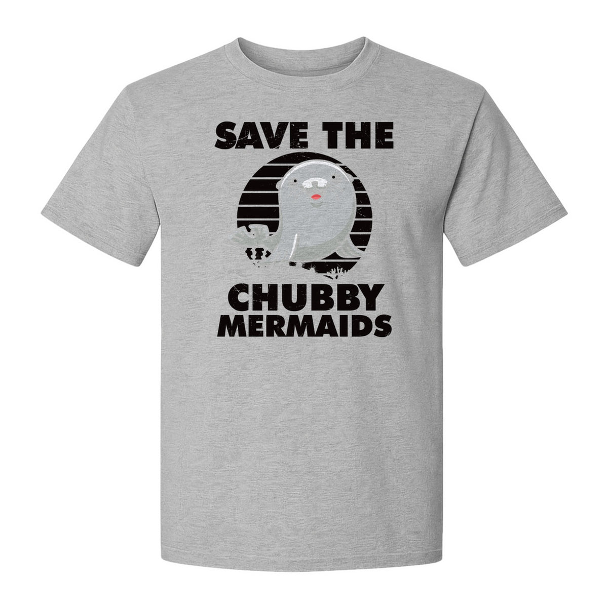 Seal T-Shirt, Save The Chubby Mermaids Graphic for Ocean Animal Lovers