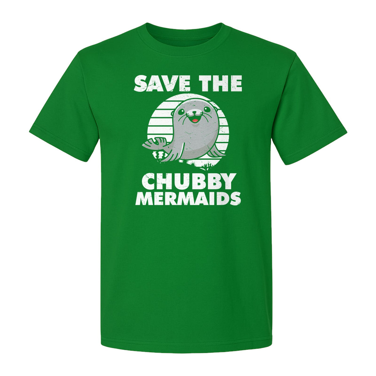 Seal T-Shirt, Save The Chubby Mermaids Graphic for Ocean Animal Lovers