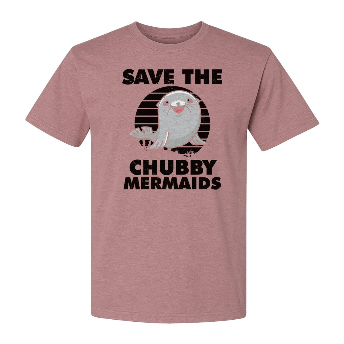 Seal T-Shirt, Save The Chubby Mermaids Graphic for Ocean Animal Lovers