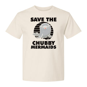 Seal T-Shirt, Save The Chubby Mermaids Graphic for Ocean Animal Lovers