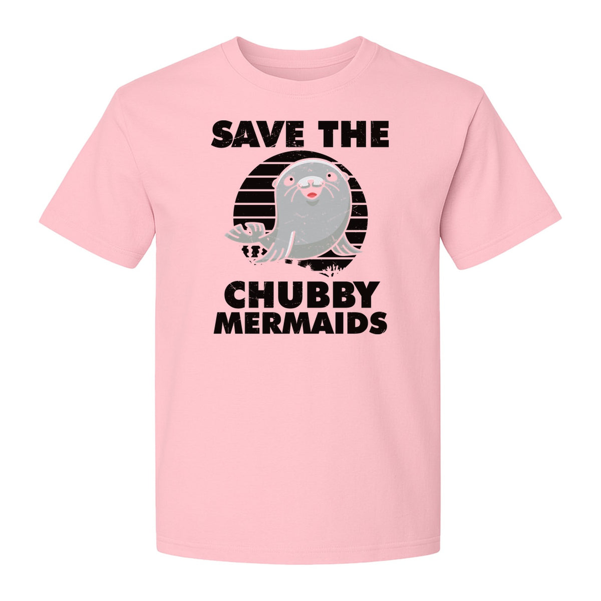 Seal T-Shirt, Save The Chubby Mermaids Graphic for Ocean Animal Lovers