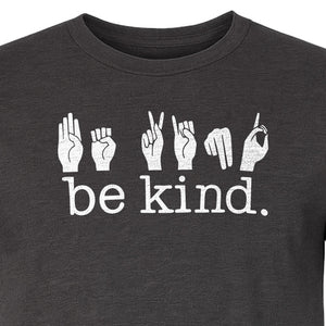 ASL T-Shirt, Be Kind Sign Language Design for Speech Therapists, Interpreters and Teachers