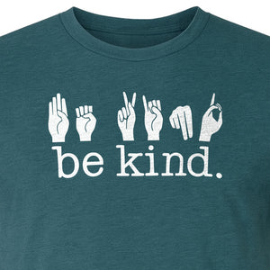 ASL T-Shirt, Be Kind Sign Language Design for Speech Therapists, Interpreters and Teachers