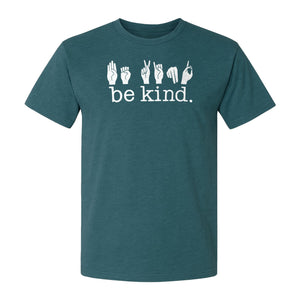 ASL T-Shirt, Be Kind Sign Language Design for Speech Therapists, Interpreters and Teachers