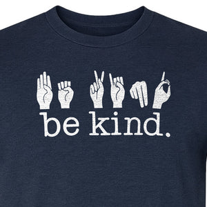 ASL T-Shirt, Be Kind Sign Language Design for Speech Therapists, Interpreters and Teachers
