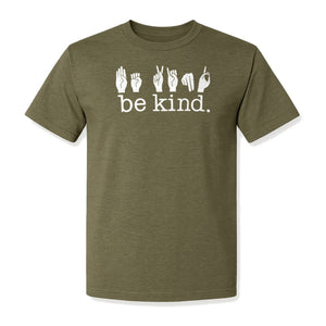 ASL T-Shirt, Be Kind Sign Language Design for Speech Therapists, Interpreters and Teachers