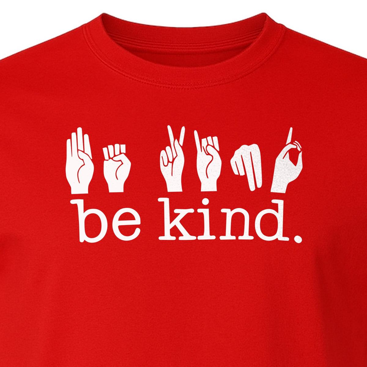 ASL T-Shirt, Be Kind Sign Language Design for Speech Therapists, Interpreters and Teachers