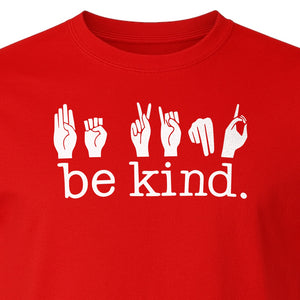 ASL T-Shirt, Be Kind Sign Language Design for Speech Therapists, Interpreters and Teachers