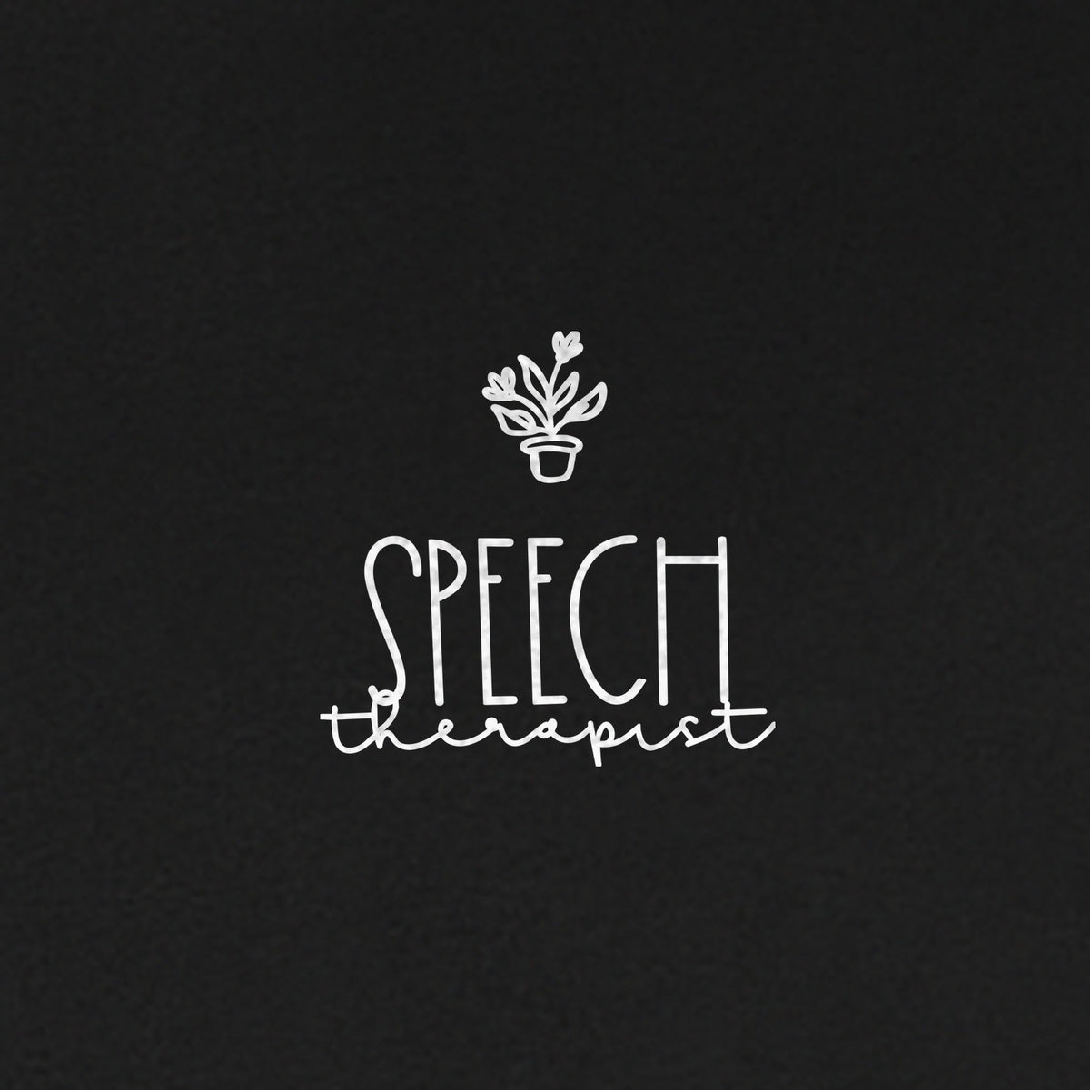 Speech Therapist T-Shirt, Small Left Chest Design for SLPs and Language Pathologists