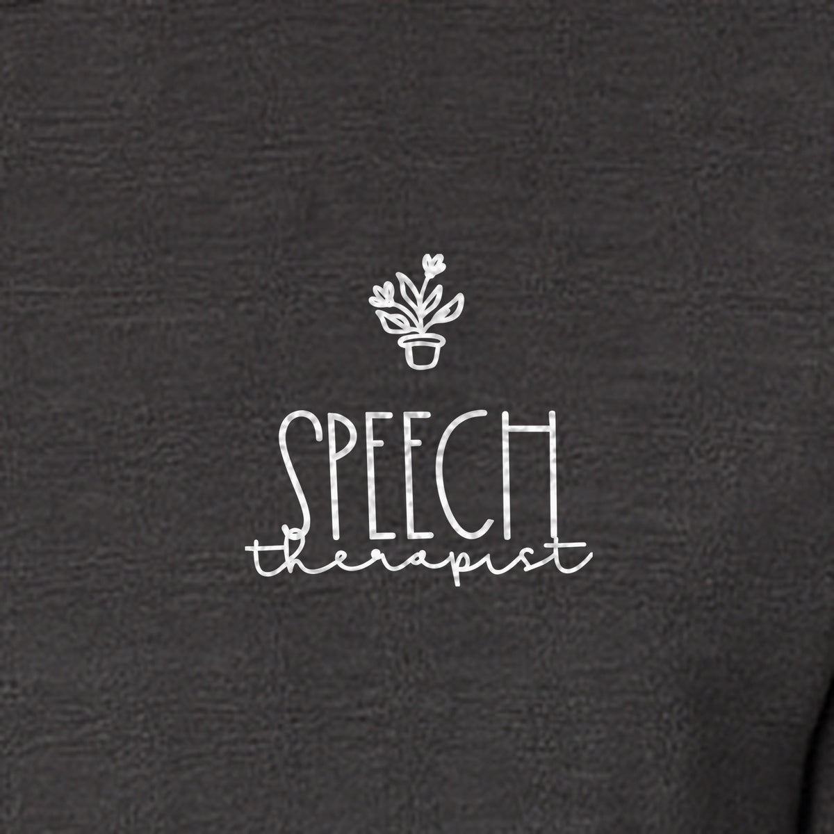 Speech Therapist T-Shirt, Small Left Chest Design for SLPs and Language Pathologists