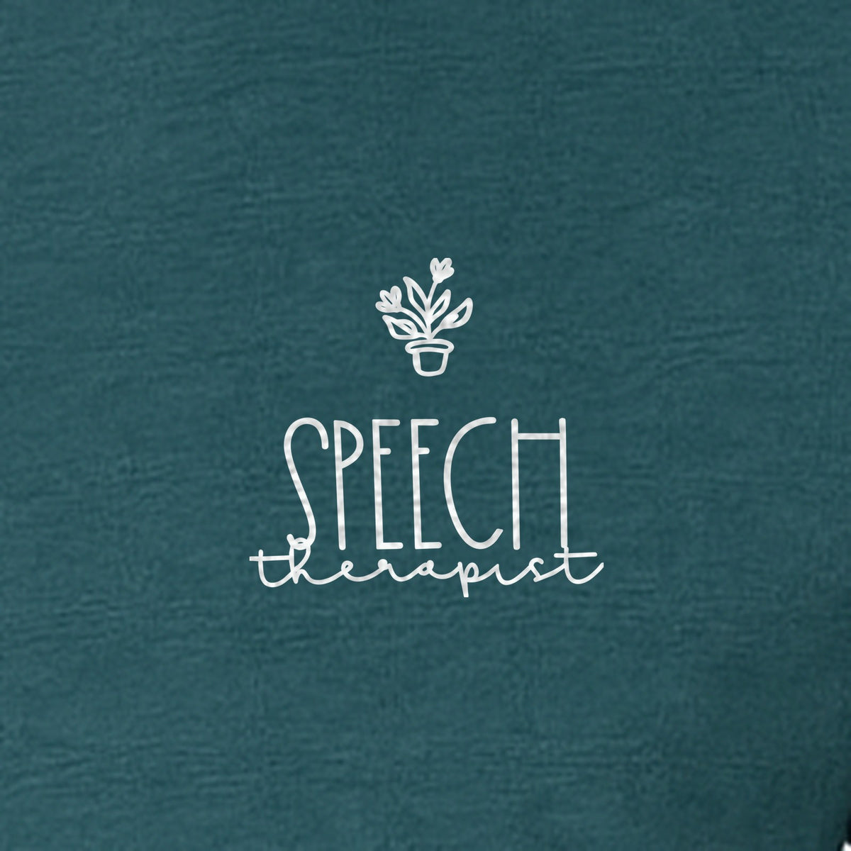 Speech Therapist T-Shirt, Small Left Chest Design for SLPs and Language Pathologists