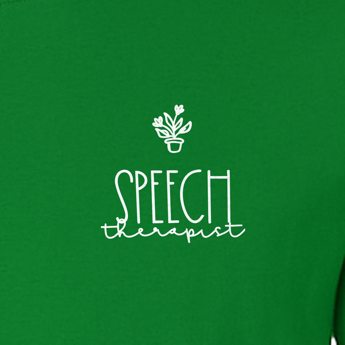 Speech Therapist T-Shirt, Small Left Chest Design for SLPs and Language Pathologists