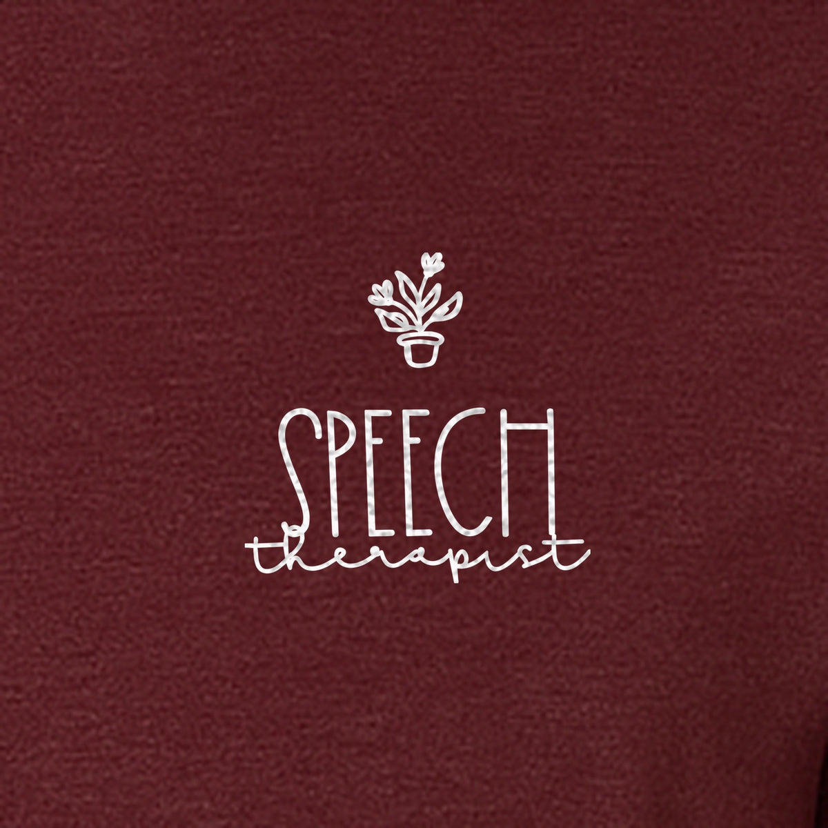 Speech Therapist T-Shirt, Small Left Chest Design for SLPs and Language Pathologists