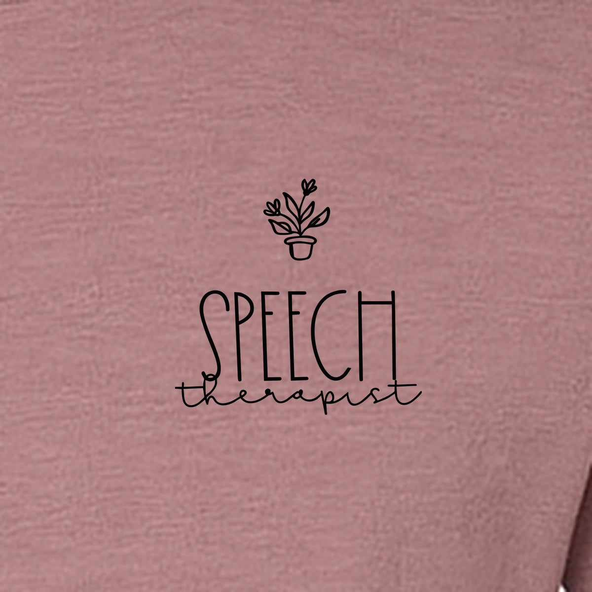 Speech Therapist T-Shirt, Small Left Chest Design for SLPs and Language Pathologists