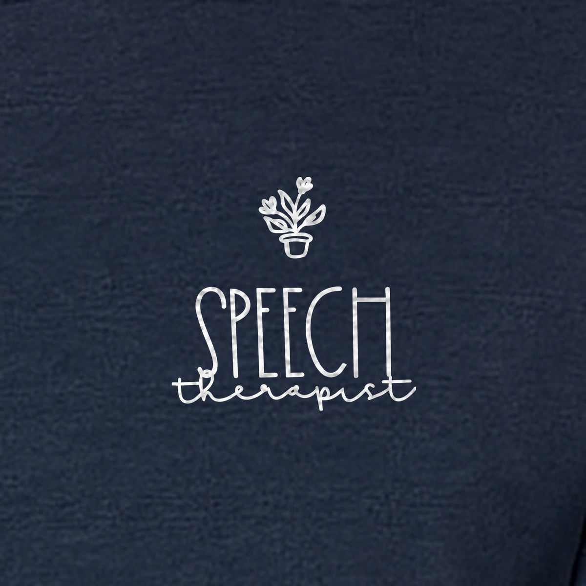 Speech Therapist T-Shirt, Small Left Chest Design for SLPs and Language Pathologists