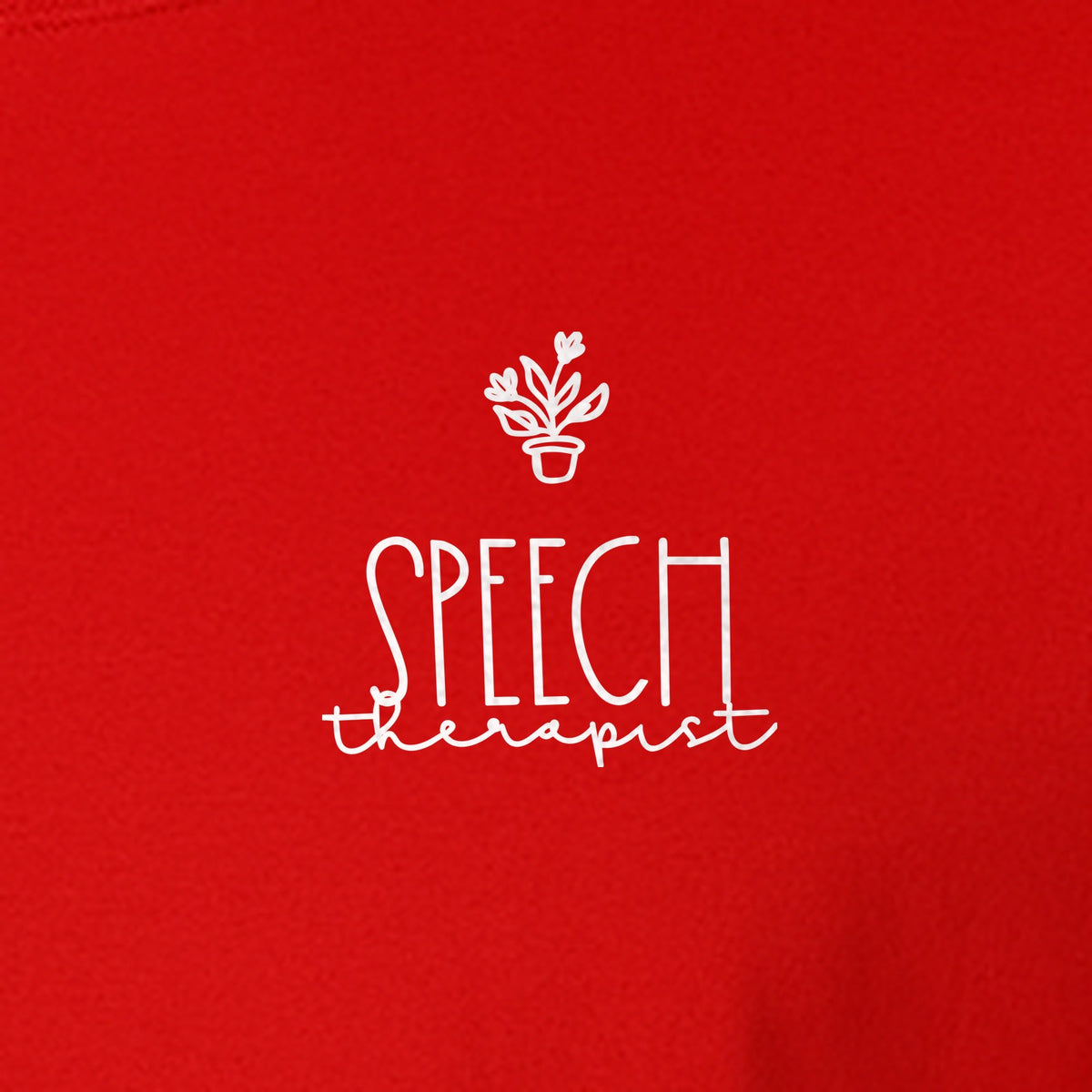 Speech Therapist T-Shirt, Small Left Chest Design for SLPs and Language Pathologists