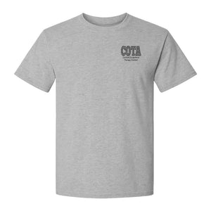 COTA T-Shirt, Certified Occupational Therapy Assistant Left Chest Print for Graduates and Rehab Staff