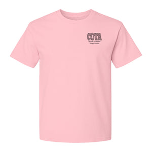 COTA T-Shirt, Certified Occupational Therapy Assistant Left Chest Print for Graduates and Rehab Staff