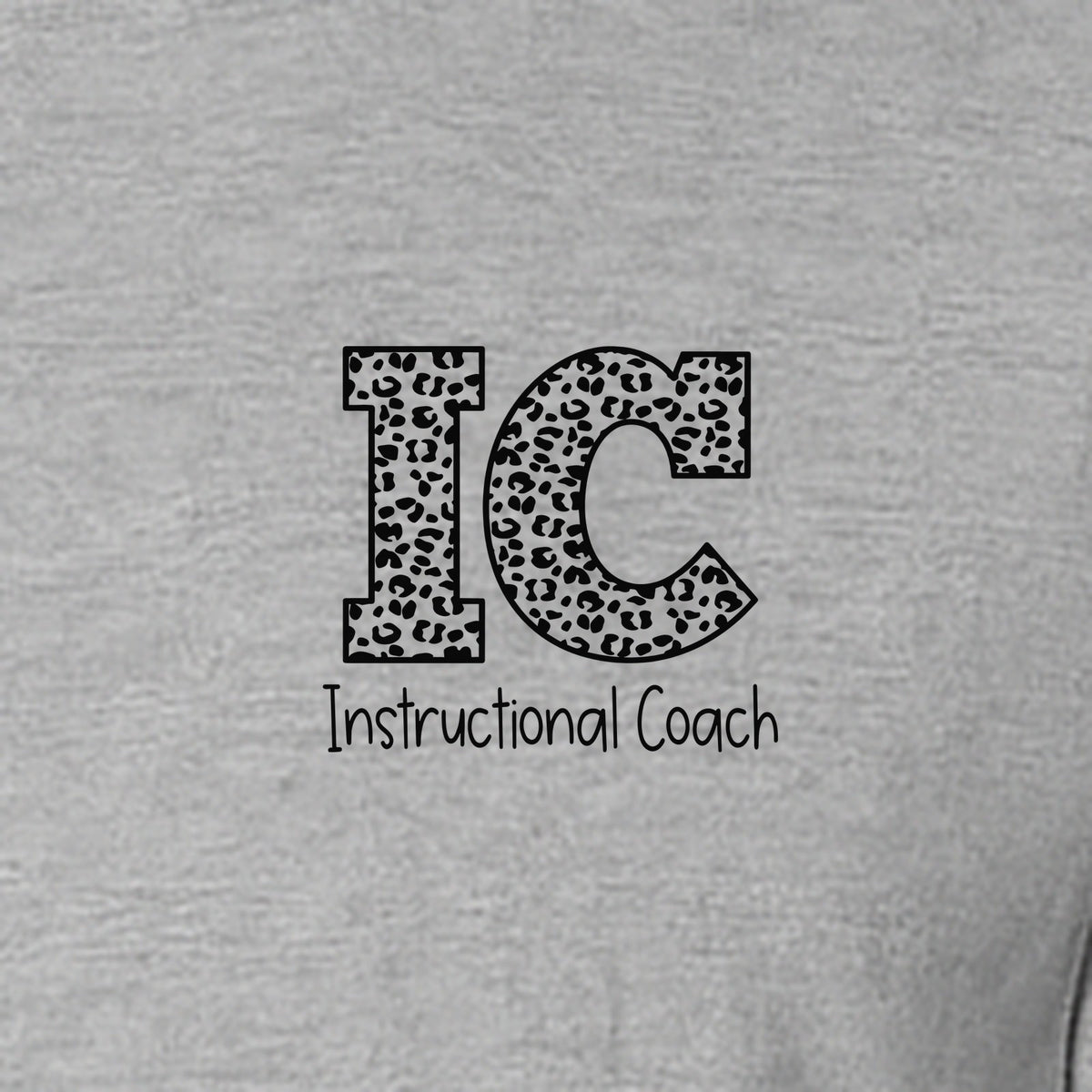 Instructional Coach T-Shirt, IC Left Chest Design for Educators, School Staff and Faculty Appreciation