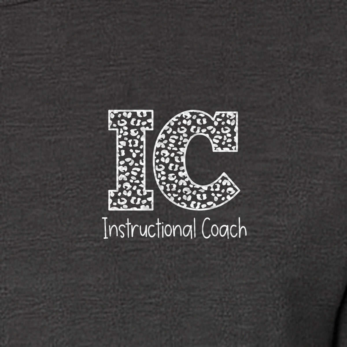 Instructional Coach T-Shirt, IC Left Chest Design for Educators, School Staff and Faculty Appreciation