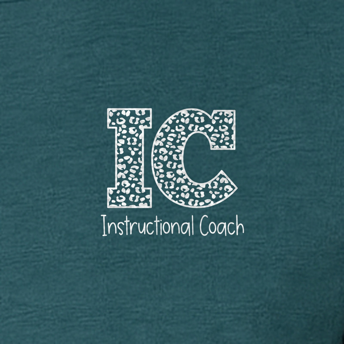 Instructional Coach T-Shirt, IC Left Chest Design for Educators, School Staff and Faculty Appreciation