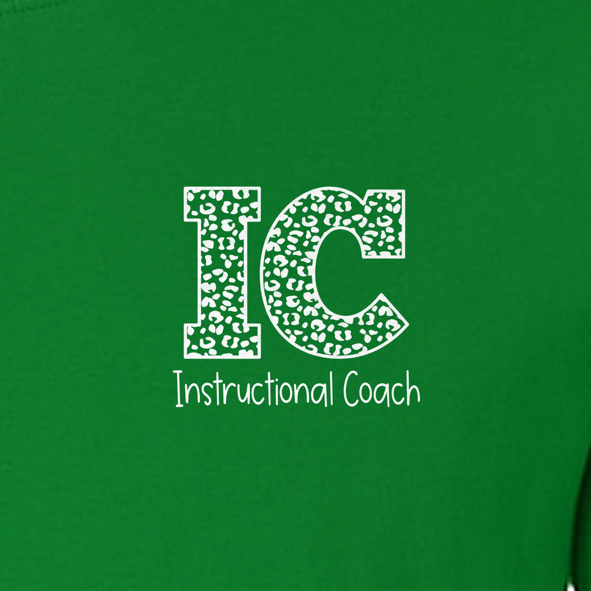 Instructional Coach T-Shirt, IC Left Chest Design for Educators, School Staff and Faculty Appreciation