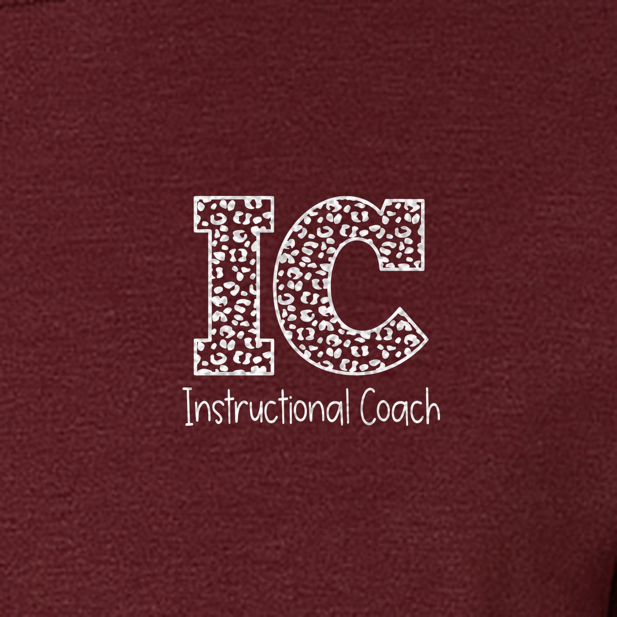 Instructional Coach T-Shirt, IC Left Chest Design for Educators, School Staff and Faculty Appreciation