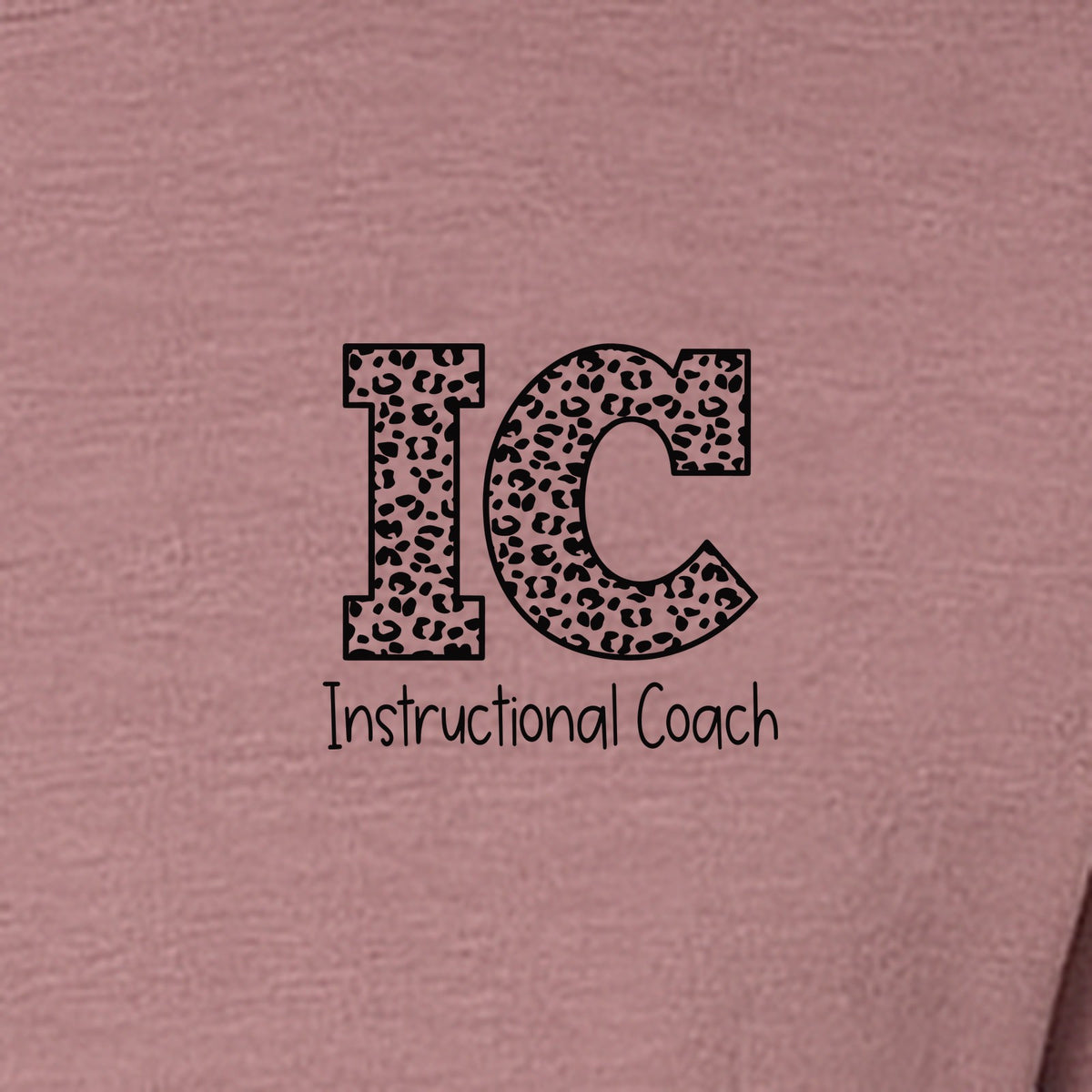Instructional Coach T-Shirt, IC Left Chest Design for Educators, School Staff and Faculty Appreciation