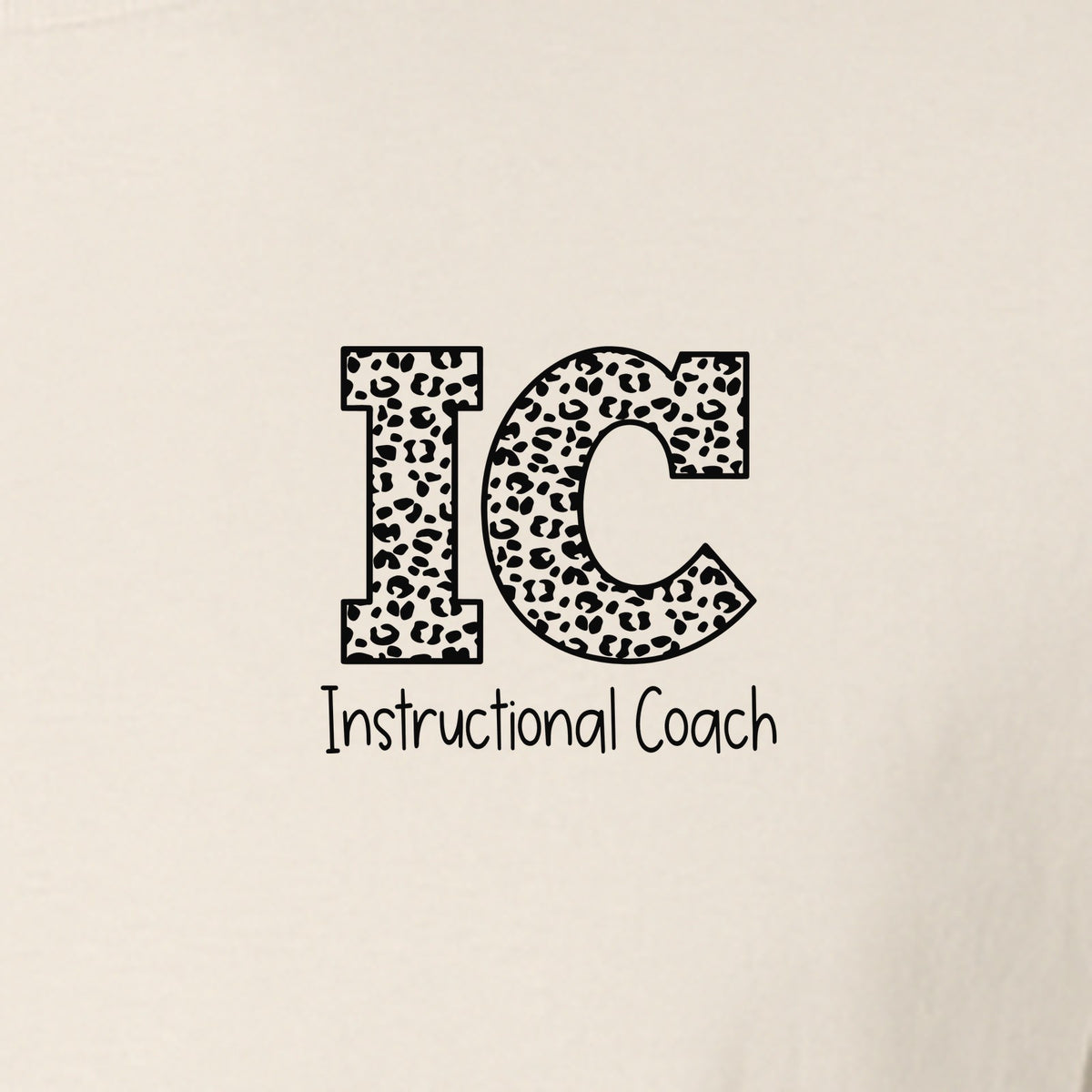 Instructional Coach T-Shirt, IC Left Chest Design for Educators, School Staff and Faculty Appreciation