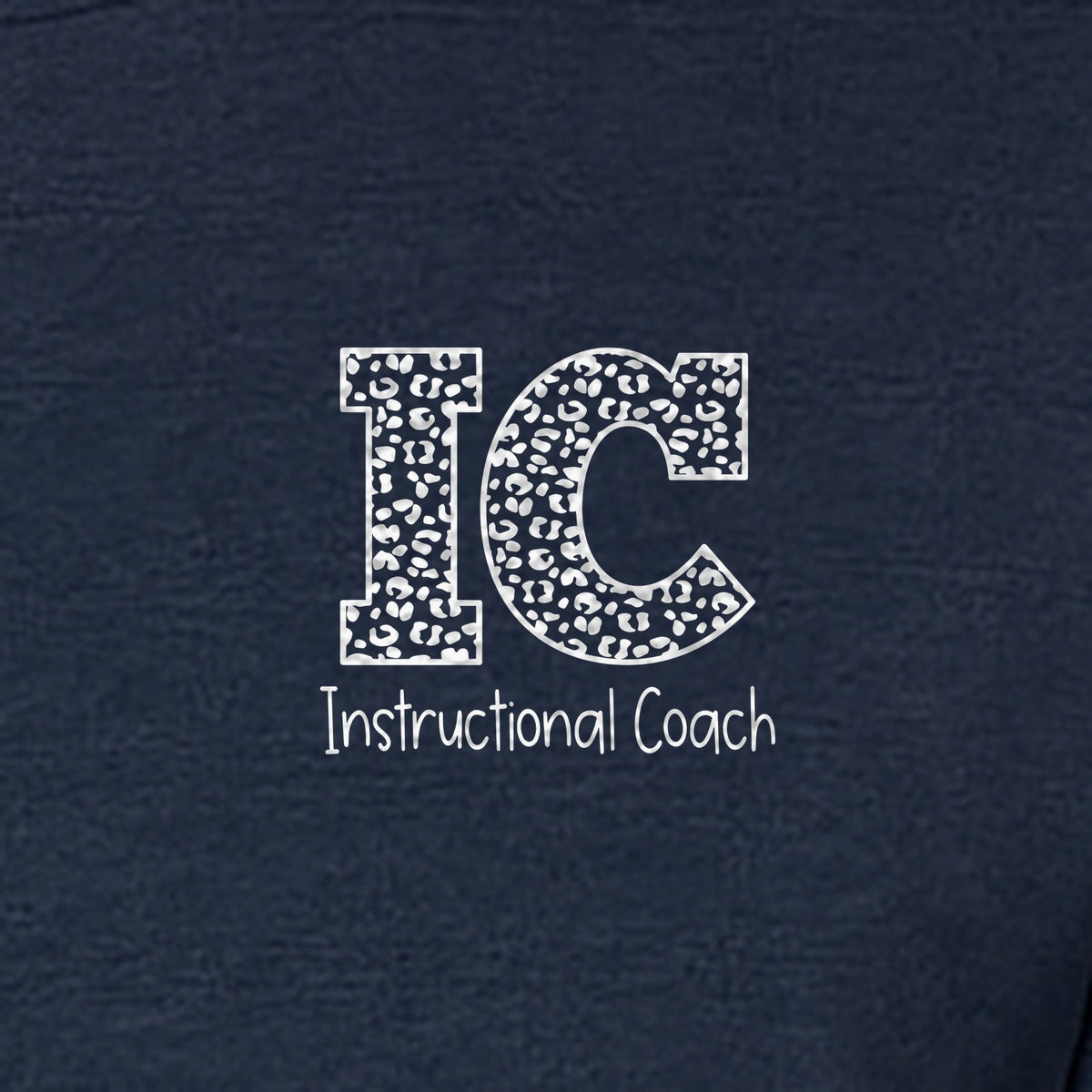 Instructional Coach T-Shirt, IC Left Chest Design for Educators, School Staff and Faculty Appreciation