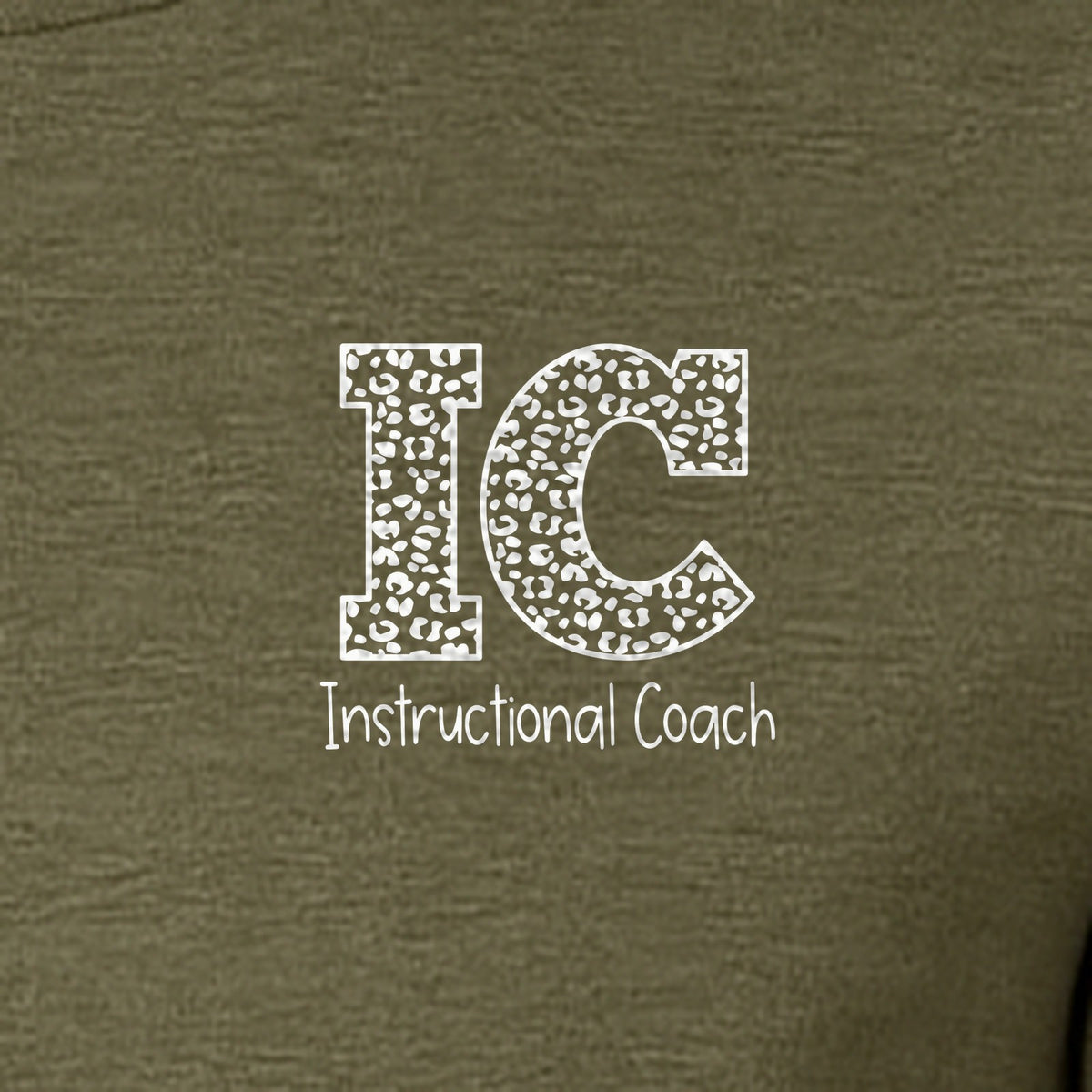 Instructional Coach T-Shirt, IC Left Chest Design for Educators, School Staff and Faculty Appreciation