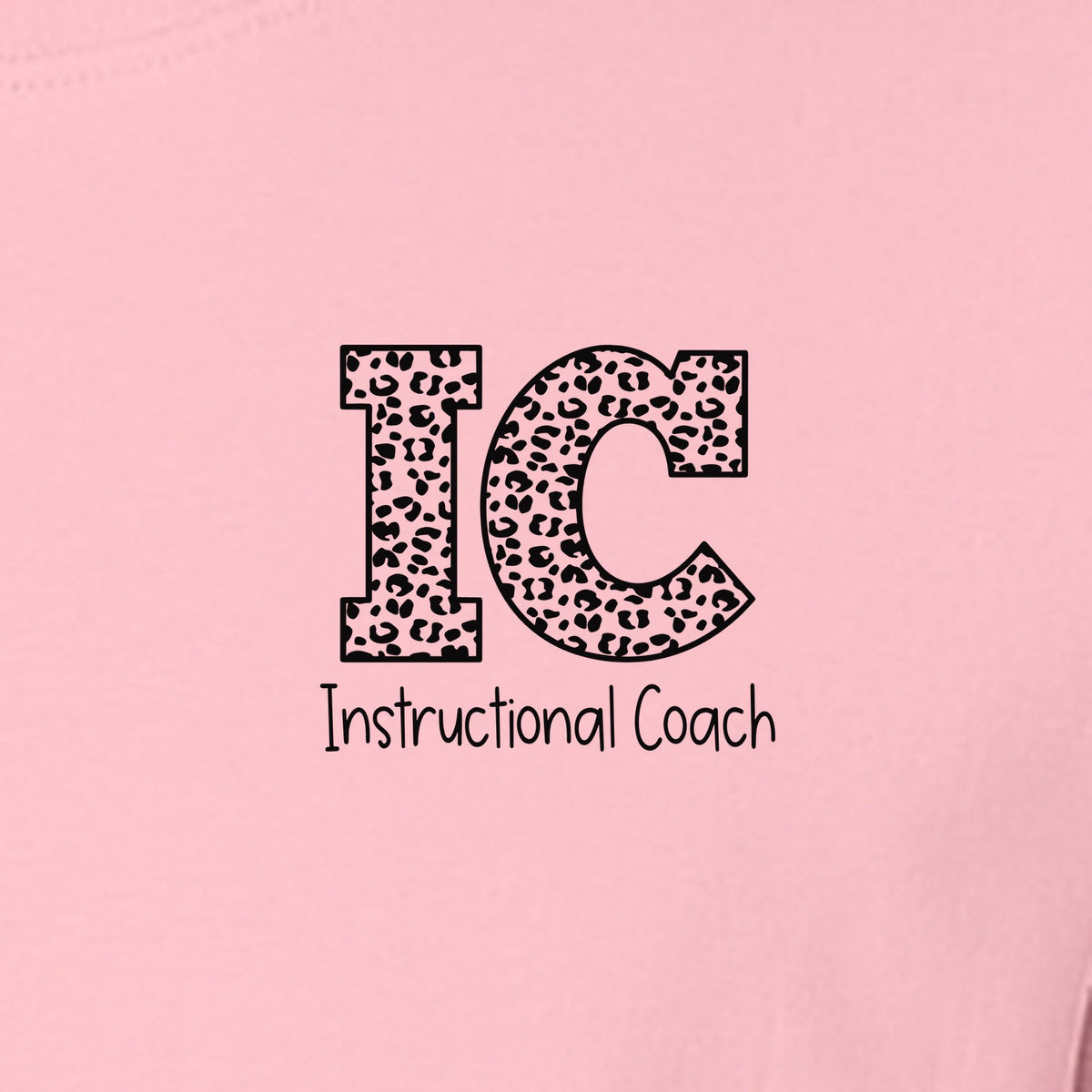 Instructional Coach T-Shirt, IC Left Chest Design for Educators, School Staff and Faculty Appreciation