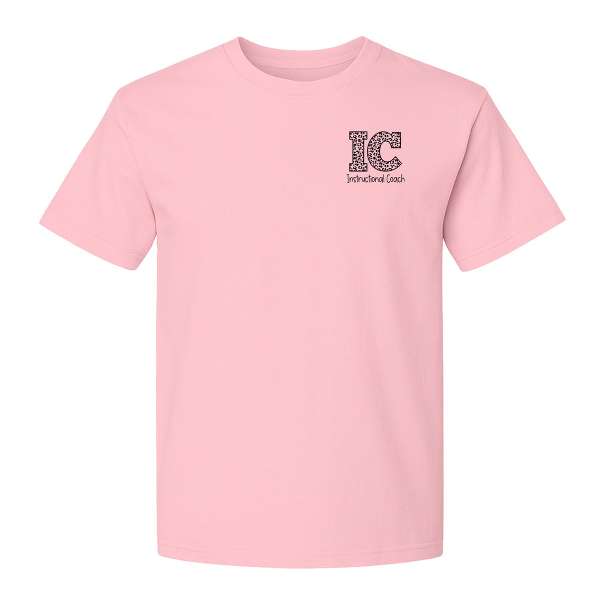 Instructional Coach T-Shirt, IC Left Chest Design for Educators, School Staff and Faculty Appreciation