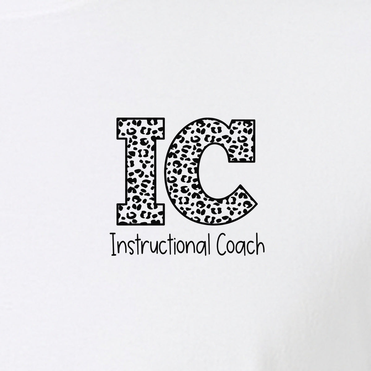 Instructional Coach T-Shirt, IC Left Chest Design for Educators, School Staff and Faculty Appreciation