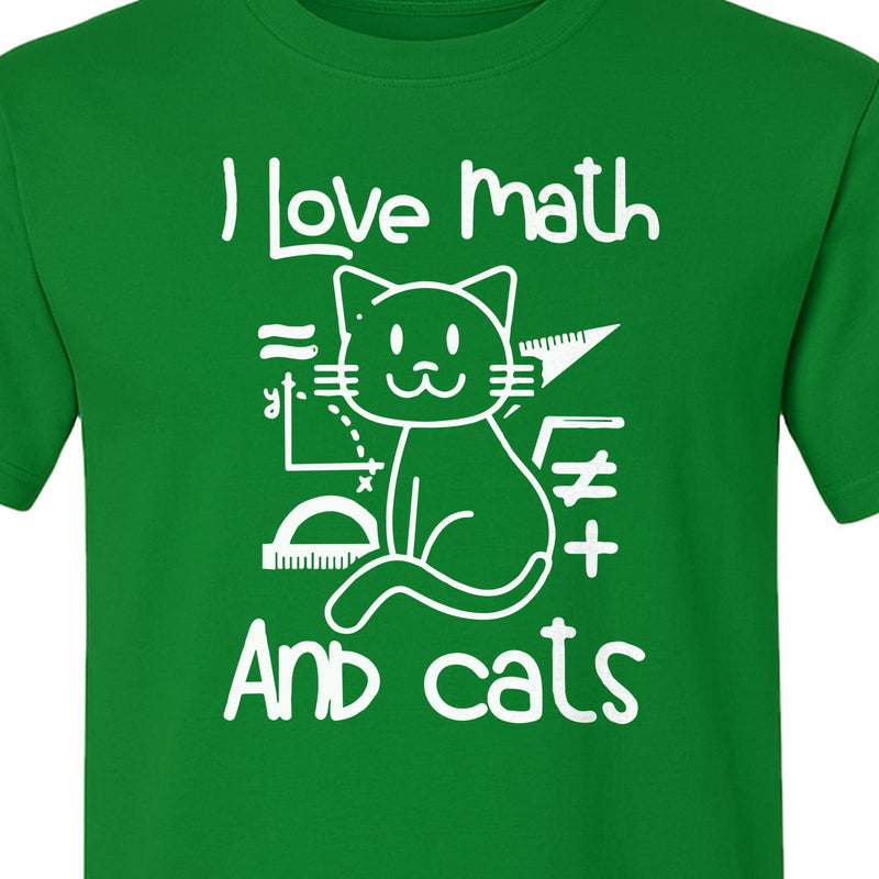 Math Cat T-Shirt, Feline Lover Design for Teachers, Mathematicians and Back to School Season