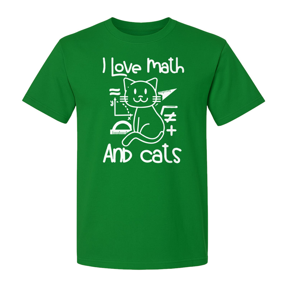 Math Cat T-Shirt, Feline Lover Design for Teachers, Mathematicians and Back to School Season