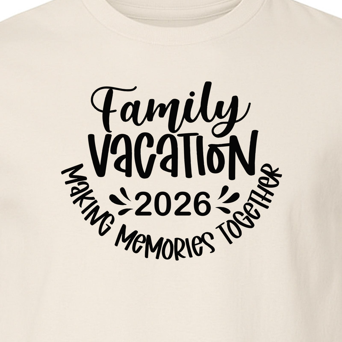 Family Vacation 2026 T-Shirt, Making Memories Together Matching Trip Design for Summer Getaways