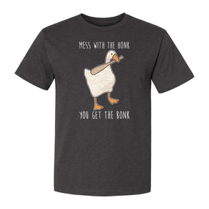 Goose T-Shirt, Mess With The Honk You Get The Bonk Funny Bird Lover Gift