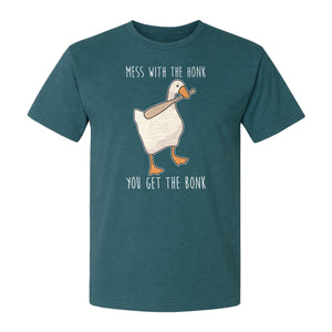 Goose T-Shirt, Mess With The Honk You Get The Bonk Funny Bird Lover Gift