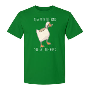Goose T-Shirt, Mess With The Honk You Get The Bonk Funny Bird Lover Gift