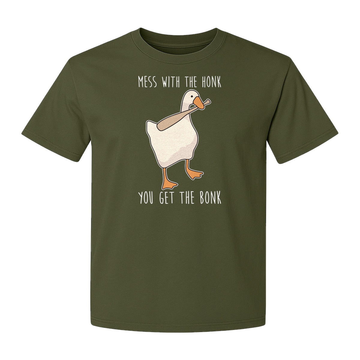 Goose T-Shirt, Mess With The Honk You Get The Bonk Funny Bird Lover Gift