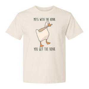 Goose T-Shirt, Mess With The Honk You Get The Bonk Funny Bird Lover Gift