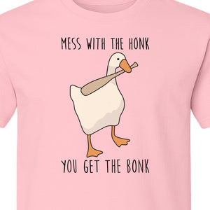 Goose T-Shirt, Mess With The Honk You Get The Bonk Funny Bird Lover Gift