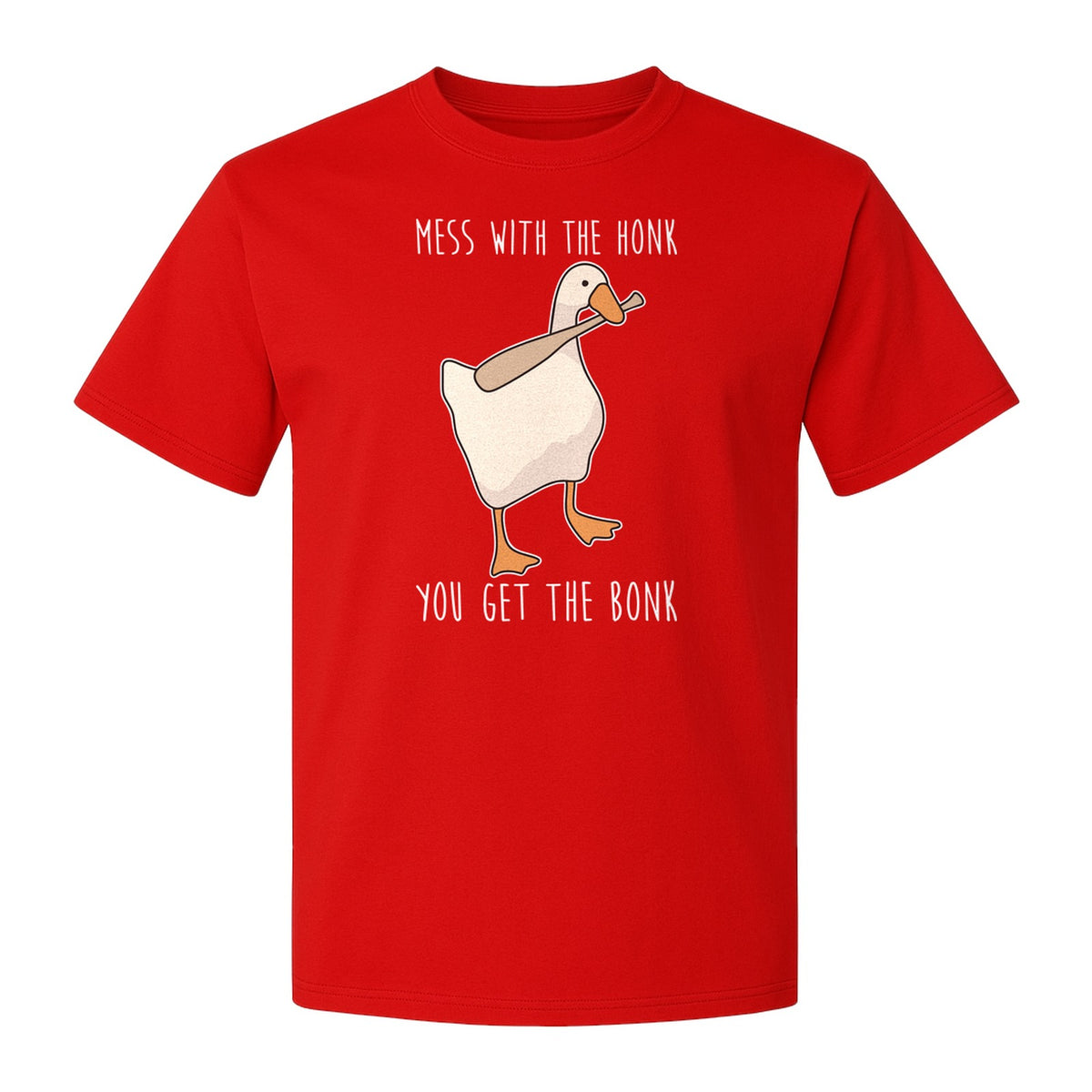 Goose T-Shirt, Mess With The Honk You Get The Bonk Funny Bird Lover Gift