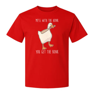 Goose T-Shirt, Mess With The Honk You Get The Bonk Funny Bird Lover Gift