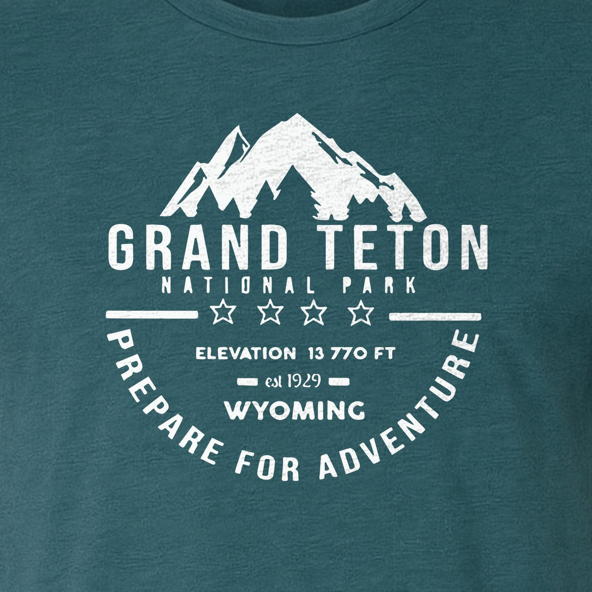Grand Teton National Park T-Shirt, Wyoming Mountain Hiking Adventure Graphic for Campers and Travelers