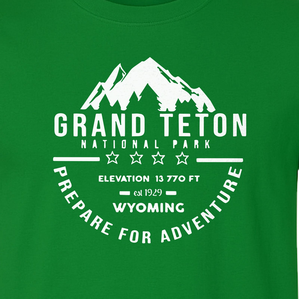 Grand Teton National Park T-Shirt, Wyoming Mountain Hiking Adventure Graphic for Campers and Travelers