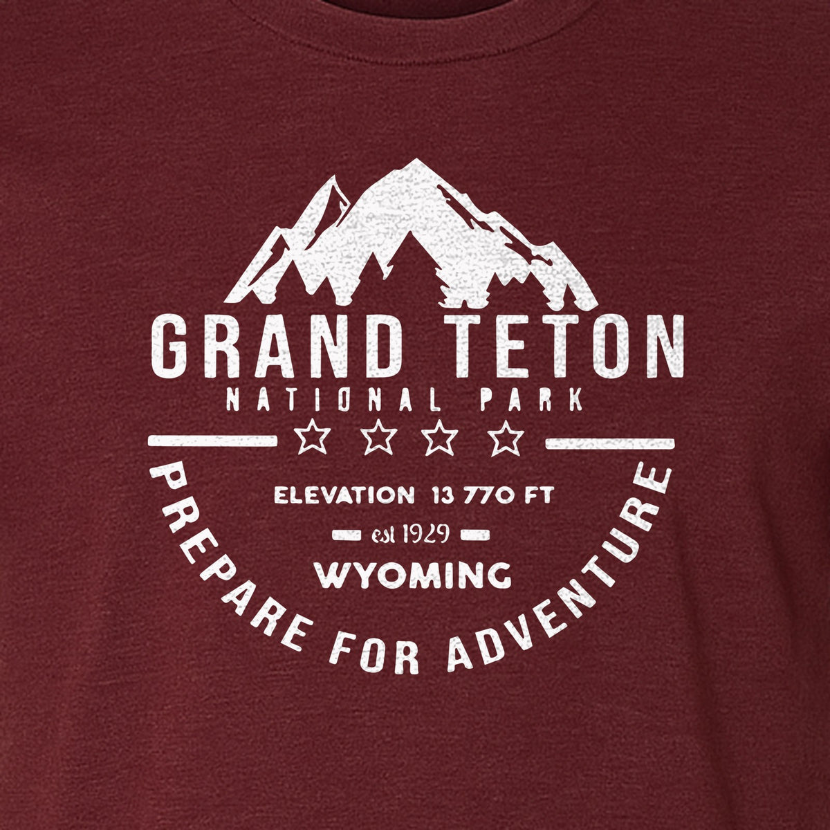 Grand Teton National Park T-Shirt, Wyoming Mountain Hiking Adventure Graphic for Campers and Travelers